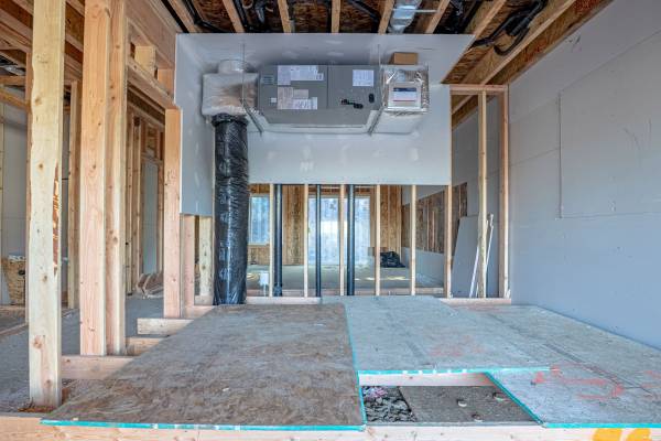 Custom HVAC installation completed for a new construction property